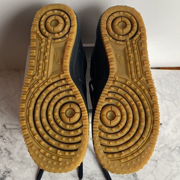 Size 6.5Y Lunar Force 1 SneakerBoot GS Dark Obsidian 706803-401 - Picture 10 of 13